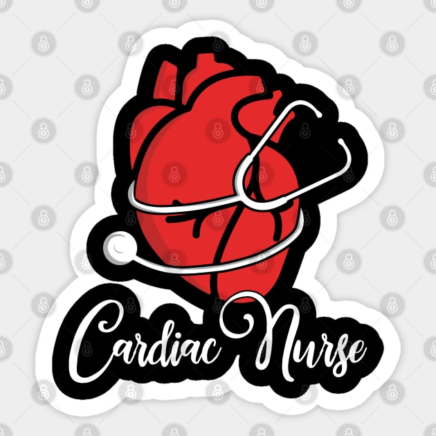 Personalized Cardiac Nurse Cardiology Registered Nurse Gifts Sticker by neonatalnurse